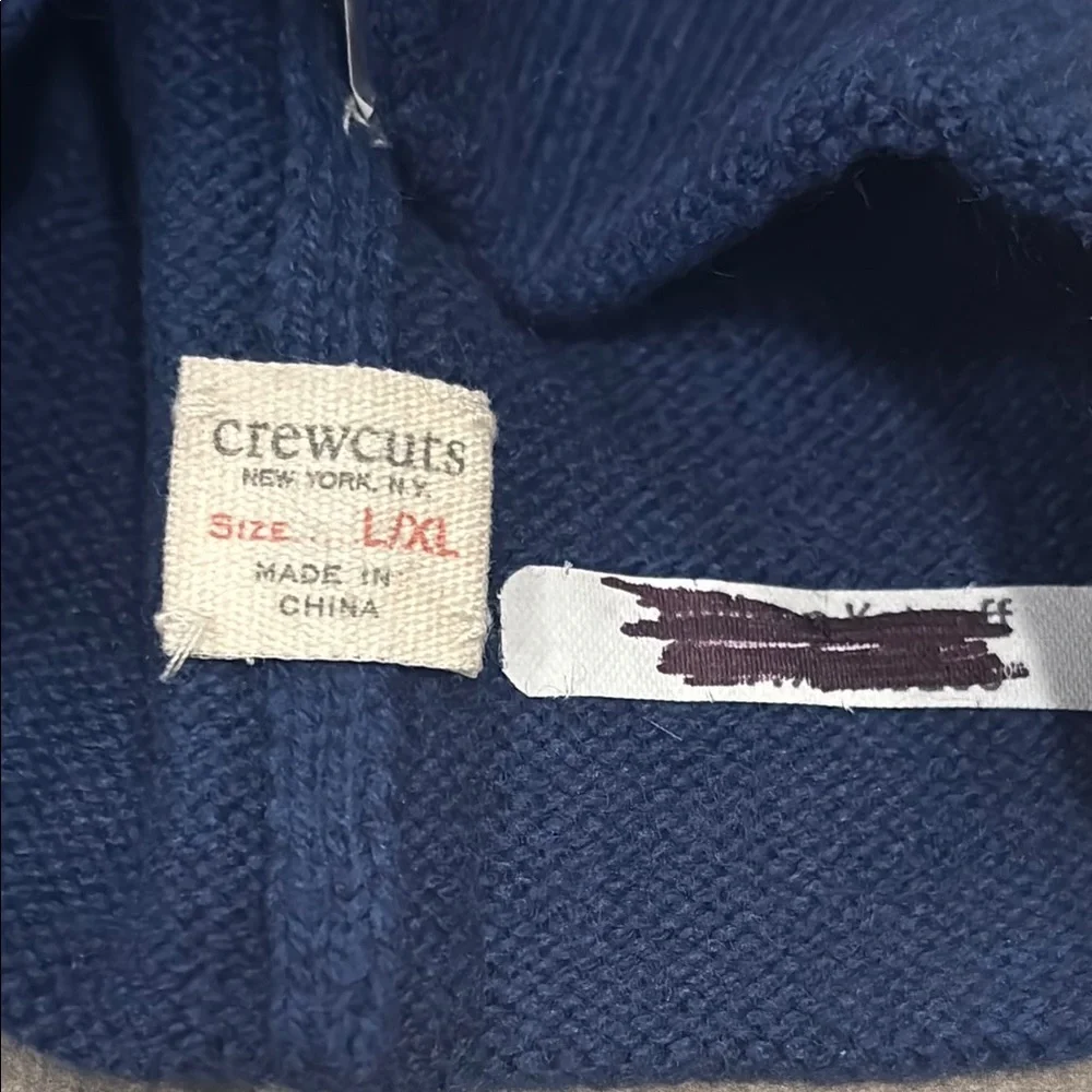 CrewCuts Boys Blue and Orange Scarf and Hat L/XL